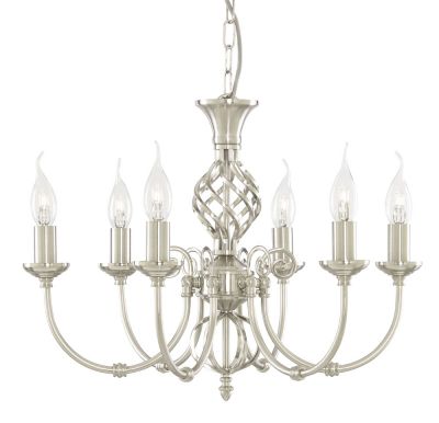 A8392LM-6SS Люстра подвесная DECORATIVE CLASSIC ZANZIBAR, Матовое серебро, ArteLamp